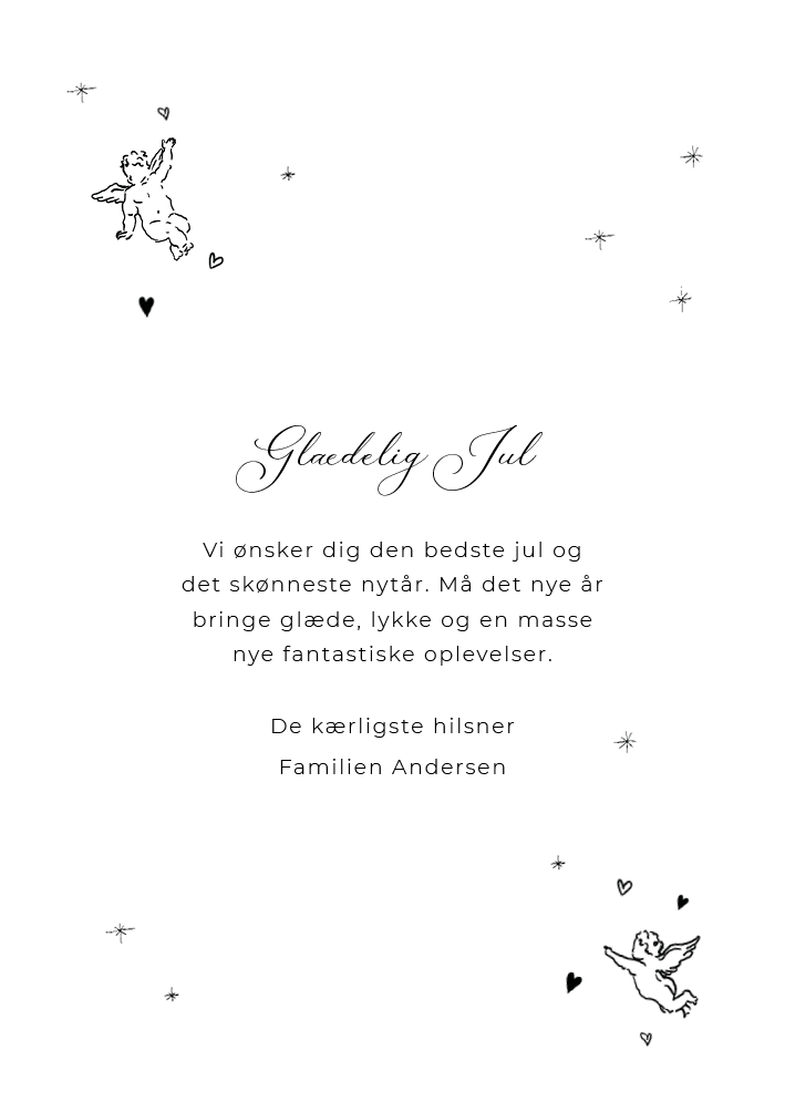 Julekort - Familie Andersen Julekort
